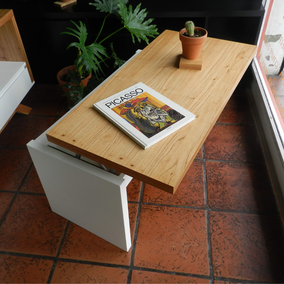 Mesa ratona elevable 100x50cm