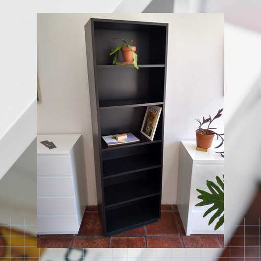 Biblioteca 60cm Laqueada Negro